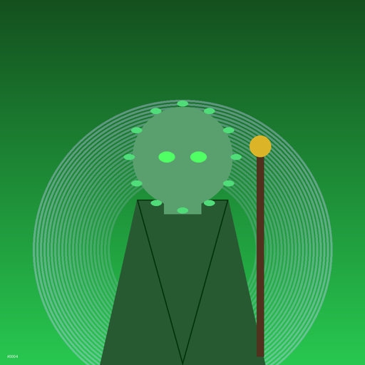 Jade monk with cyber staff
