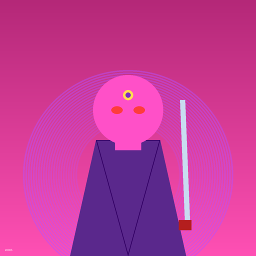 Plasma monk with third eye